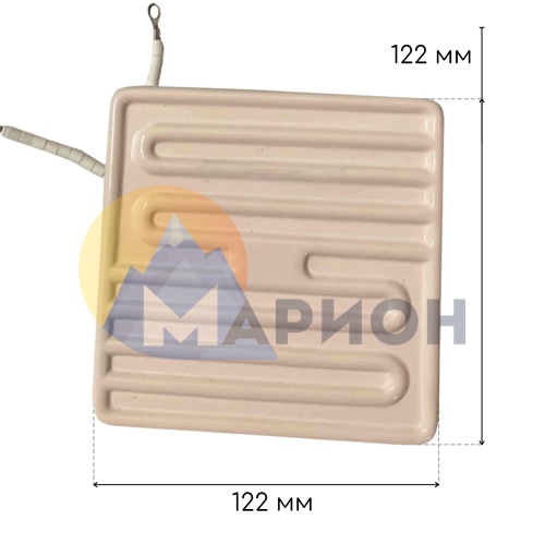 Нагреватель инфракрасный FSF, 0.8 кВт, 230 В, 122х122 мм